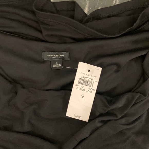 $98🌺Ann Taylor Cowl Neck Side Ruched Sheath Dress - Picture 7 of 10